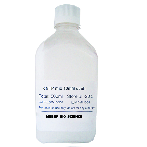 dNTP mix, 10mM each (dATP, dCTP, dGTP, dTTP) 500ml