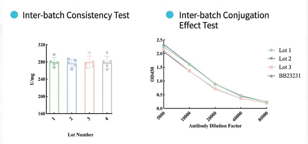 Horseradish Peroxidase (HRP) 6 Inter-batch test