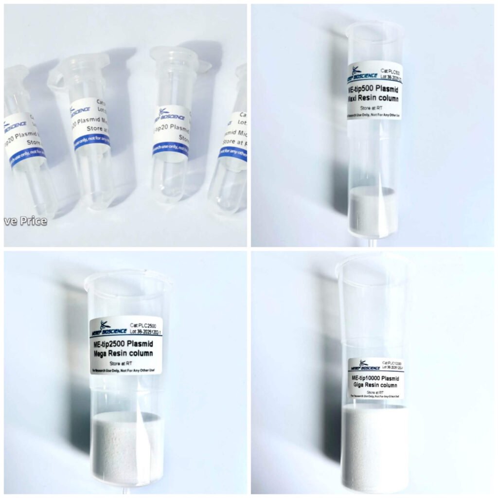 PLC20 PLC500 PLC2500 PLC10000 Plasmid Resin column